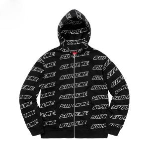 NEW!! 大人気  2色選択可  パーカー Supreme Repeat Zip Up Hooded Sweatshirt 2018年トレンドNO1