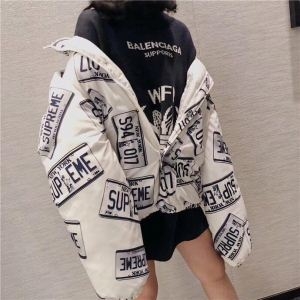 秋のお出かけに最適 Supreme 17FW License Plate Puffy Jacket SUPREME シュプリーム 多色可選 今話題の最新作