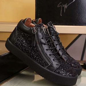 ジュゼッペザノッティ スニーカー コピーGIUSEPPE ZANOTTIジッパー付きメンズグリッターハイトップスニーカー36869797