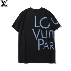 春先や夏にぴったりの新作 夏に通勤などに大活躍 LOUIS VUITTON ルイ ヴィトン 半袖Tシャツ 2色可選