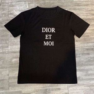 入手困難アイテム  ディオールTシャツ/ティーシャツ芸能人愛用ブランド DIOR 2色可選 視線を集めて