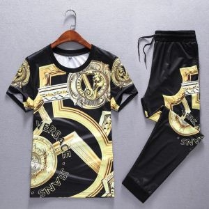 ヴェルサーチ 上下セット VERSACE 19ss完売必至夏季 全体的に調和のある 洒落感を演出する！