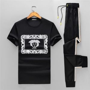 ヴェルサーチ 上下セット 2色可選 VERSACE SS19春夏入荷人気のスピーディ 高級感が溢れた