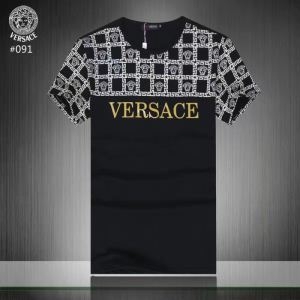 VERSACEヴェルサーチ ｔシャツ コピーブランドロゴ丸首メンズ半袖カジュアルスタイル大人男性クール