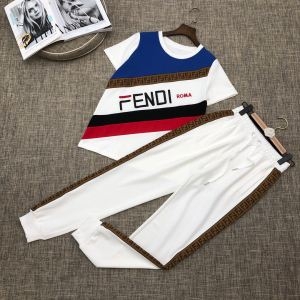 19春夏正規品保証 FENDI フェンディ ジャージ 上下セット 2色可選 春物新作大人スタイリッシュ