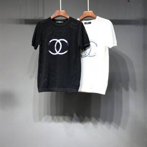 19SS最安値保証 春物新作大人スタイリッシュ CHANEL シャネル 半袖Tシャツ 2色可選