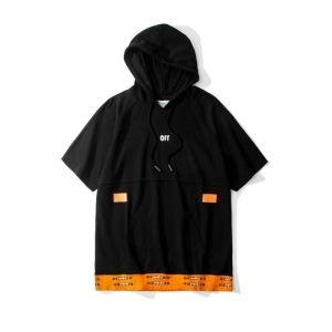 Off-White オフホワイト 半袖Tシャツ OFF BLACK 2色可選 使えて可愛いデザイン夏新品 VIP 先行セール2019年夏