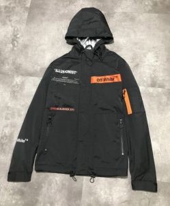 19春夏正規品保証 男女兼用 夏季大人気アイテム Off-White オフホワイト フード付きコート 2色可選