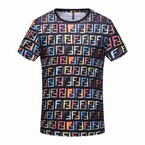 春物新作大人スタイリッシュ 19ss完売必至夏季 新作に一目惚れ FENDI フェンディ 半袖Tシャツ