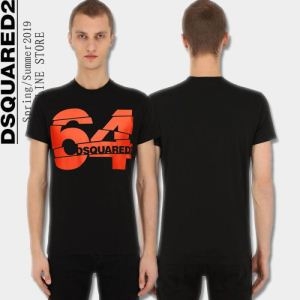 夏期間大活躍　DSQUARED2メンズ半袖tシャツスーパーコピー細身カッコいいディー スクエアー ド t シャツ コピー　プリントファッションの一枚