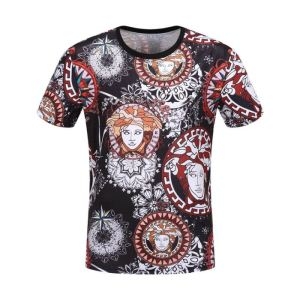 VERSACE ヴェルサーチ 半袖Tシャツ 2色可選 SS19春夏入荷人気のスピーディ春夏季超人気即完売