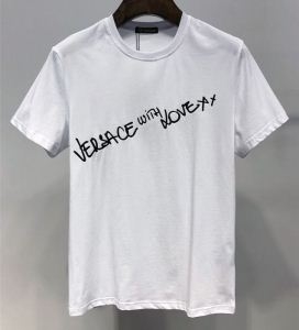 VERSACE ヴェルサーチ 半袖Tシャツ 2色可選 安心送料関税込夏らしい新品 SS19待望入荷VIP価格