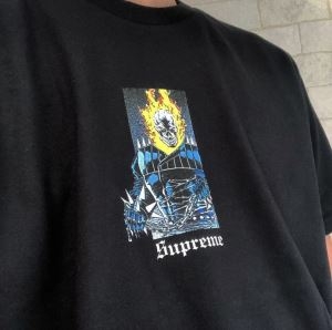 ファッション感が急上昇！  Tシャツ/半袖 3色可選 Supreme 19SS Ghost Rider Tee 元気な印象のコーデ