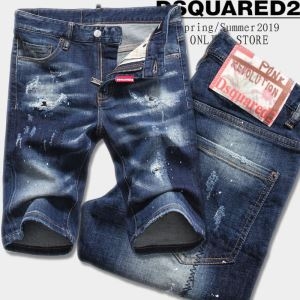 ディースクエアードコピー品　爽やかで明るい印象 DSQUARED2デニムハーフパンツスーパーコピー　美脚効果男性のかっこいい雰囲気を演出する