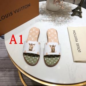 春物新作大人スタイリッシュ ルイ ヴィトン LOUIS VUITTON スリッパ 3色可選 19ss完売必至夏季