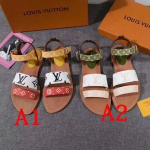 19SS 待望の新作カラー 使えて可愛いデザイン夏新品 ルイ ヴィトン LOUIS VUITTON サンダル 2色可選