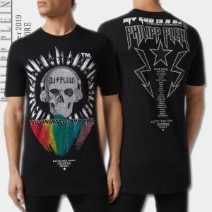 PHILIPP PLEIN ｔシャツ メンズ 絶対に欲しい人気の限定新作 フィリッププレイン 服 プリント コピー ブラック ホワイト 最低価格