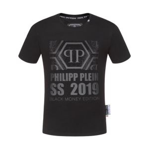 PHILIPP PLEIN メンズ トップス 今季で一番流行っているアイテム コピー T-SHIRT ROUND NECK SS DOLLAR 黒白２色可選 激安