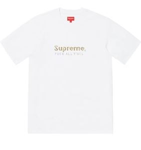 エレガント系スタイル  Supreme 19ss Gold Bars Tee 2019春夏のトレンド新商品 シャツ/半袖 2色可選