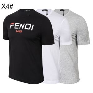 フェンディ メンズ ｔシャツ オシャレさんのコーデに不可欠 コピー  Fendi Mania ３色可選 通勤通学 シンプル 最安値