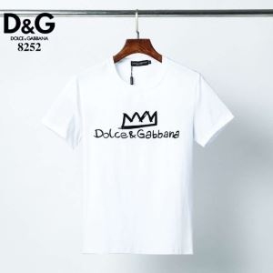 2020新作が続々登場  2色可選 半袖Tシャツ エレガントな仕上がる ドルチェ＆ガッバーナ Dolce&Gabbana