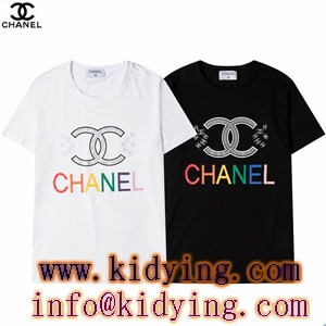 シャネル メンズ 人気半袖ｔシャツ CHANELカラーロゴ ...