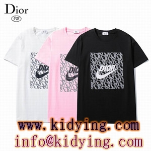 DIOR×Nikeコラボ中央プリントロゴ ディオール ｔシャツ 人気激安 3色展開