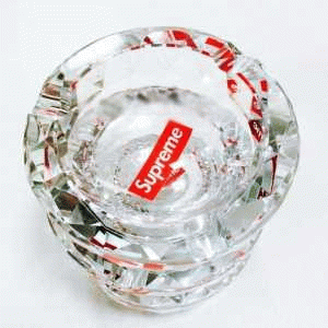 今買い◎得 2016 Supreme Diamond Cut Crystal Ashtray 灰皿