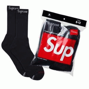 着心地抜群 2016 Supreme Crew Socks 靴下