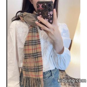 秋冬 2026 ❤burberry スーパーコピー バーバリー スーパーコピー チェック柄 羊绒 美品 おしゃれなマフラースーパーコピーブランド激安通販 専門店  30*200cmkidying26vWfC4f