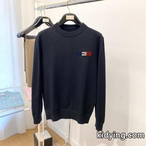 ブラック セーター セーター 三色ロゴ 2026秋冬シンプル モンクレール コピー スーパーコピートップス moncler コピーkidying268bq0be