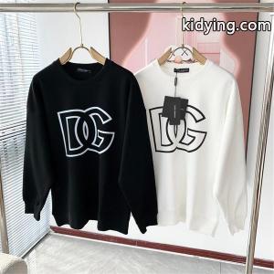 ブラック × ホワイト 2 色 大 DG ロゴ 円领 スウェット ドルチェ & ガッバーナ コピー DOLCE & gabbana コピー 偽物 秋冬ブランド派注目kidying26rG9jey