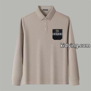 ドルチェ & ガッバーナ コピー DOLCE & gabbana コピー 偽物 秋冬 お洒落 ホワイト ポロ领 ポケットモチーフ ロングスリーブ 長袖T シャツkidying26X5nOzC