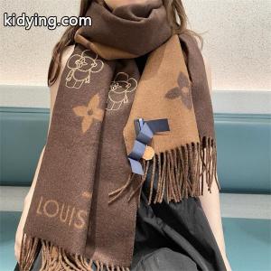 Louis vuitton ブランド コピー ルイ・ヴィトン 2026限定 モノグラム×フラワーマスコット カシミヤマフラー 191×46cmkidying26yWzWzm