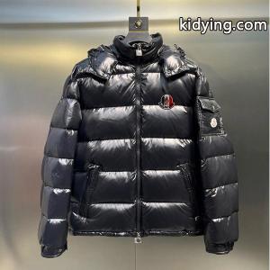 moncler コピー ブラック光沢ダウン ロゴパッチ切替 秋冬強保温 モンクレール コピー コピージャケット 人気定番kidying26bu4P1j