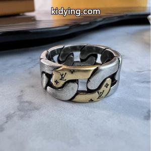 チェーンリンク ブラックメタル マスキュリン LOUIS vuitton スーパーコピー ルイヴィトン スーパーコピー コピー メンズ指輪kidying26biq4nC