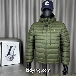 オリーブグリーン POLO RALPH LAUREN コピー 秋冬軽量保温 高機能 連帽 軽量 ダウンジャケット ポロラルフローレンkidying26yuGrWv