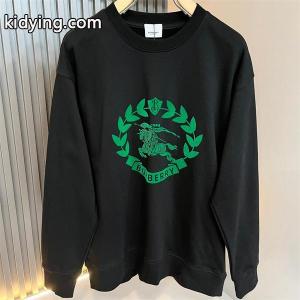 burberry コピー 黒色緑ロゴアクセント 2026秋冬定番ファッション バーバリー コピー コピー パーカー 日常使い万能kidying26Tr8H1r