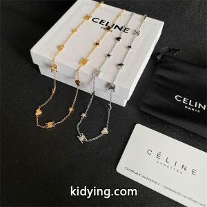 celine コピー セリーヌ コピー 偽物 2026秋冬 ハート＆トリオンフモチーフ ゴールドチェーン ネックレスkidying26uCWLni