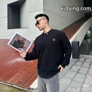 ロエベ コピー loewe コピー スーパーコピー ニットカーディガン ケーブル編み ブラック 秋冬の上質スタイルkidying26KPrymm