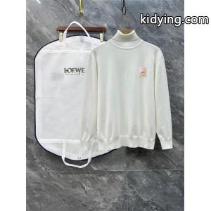 loewe スーパーコピー ロエベ スーパーコピー スーパーコピー セーター シンプルレザーパッチデザイン 高級感漂う上質ウールニットkidying26v0PTvq