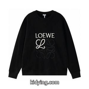ロエベ コピーブランド loewe コピーブランド スーパーコピー パーカー ブラックロゴ刺繍デザイン 上品カジュアルスタイルkidying26H9za0r