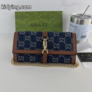 gucci ブランド コピー スーパーコピー チェーンウォレット GGデニム ブラウンレザー ホースビット モダン 洗練 グッチ ブランド コピーkidying26zqCyuy