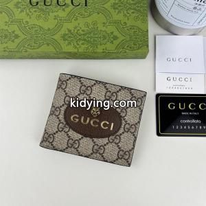 グッチ コピー 偽物 二つ折り財布 GGスプリーム ブラウン オーバルロゴ 高品質 シンプル クラシック gucci コピーkidying26PnWfSf