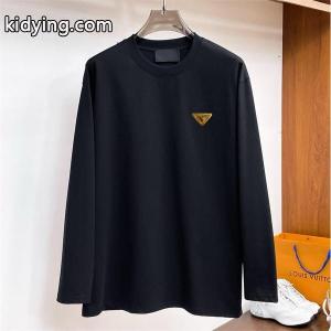prada コピー コピー 長袖Tシャツ ゴールドロゴ 上品 シンプル プレミアム 最安値 prada コピーkidying264955bC