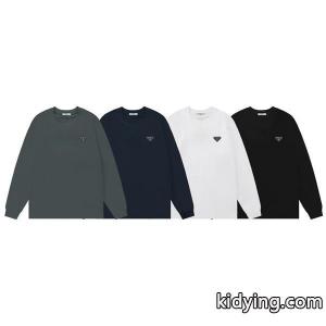 プラダ コピー コピー 長袖Tシャツ クラシック モダン スタイリッシュ ブラック ホワイト prada コピーkidying26XHHnSb