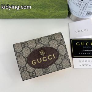gucci コピー コピー 三つ折り財布 GGスプリーム ブラウン オーバルロゴ コンパクト 高級 エレガント グッチ コピーkidying26uyqCCy
