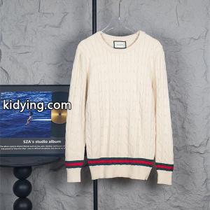 gucci コピー コピー トリコロールライン ケーブル編み クルーネック ニット アイボリー グッチ コピーkidying26KL19ju