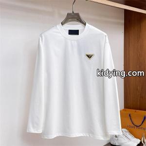 プラダ スーパーコピー スーパーコピー 長袖Tシャツ ブラックロゴ モダンデザイン 当店イチオシ プラダ スーパーコピーkidying26OL9jym
