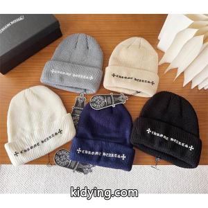クロムハーツ ブランド コピー スーパーコピー クラシックロゴ ニットキャップ クロス刺繍入り CHROME hearts ブランド コピーkidying26mGvS1r